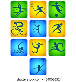 Vector set of sport icon.