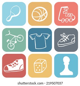 Vector set. Sport icons.