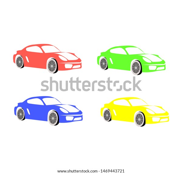 Vector set of sports cars for advertising,
corporate identity and
dealers