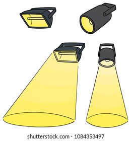 vector set of spotlight