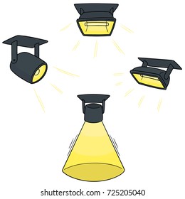 vector set of spotlight