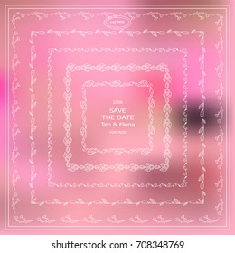 Vector set of square frames, rectangle, section, module. Different elements in each set. Set 6 from 6