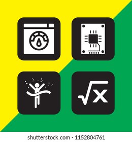 vector set. ssd, speed test, race and formula illustration for web and graphic design