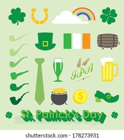 Vector Set: St. Patrick's Day Icons and Symbols