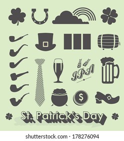 Vector Set: St. Patrick's Day Icons and Symbols