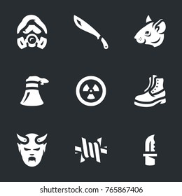 Vector Set Of Stalker Icons.