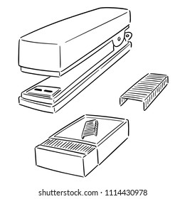 vector set of stapler