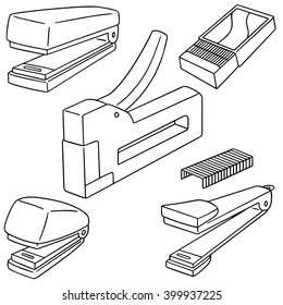 vector set of stapler