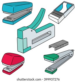 vector set of stapler