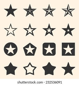 Vector Set of Star Icons