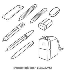 vector set of stationery