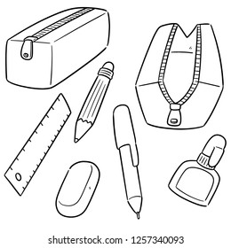 vector set of stationery