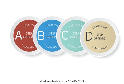 Vector set of stickers. Design template.