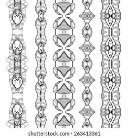 Vector Set of Stickers, Labels, Tags, Bookmarks. Hand Drawn Texture