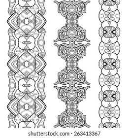 Vector Set of Stickers, Labels, Tags, Bookmarks. Hand Drawn Texture