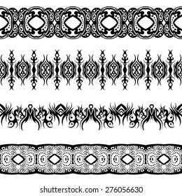 Vector Set of Stickers, Labels, Tags, Bookmarks. Hand Drawn Texture