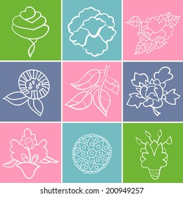 Vector set of stickers. You can do your own cards, business cards, posters, labels, tags. Vector pattern can be used for web page backgrounds, wallpapers ,pattern.