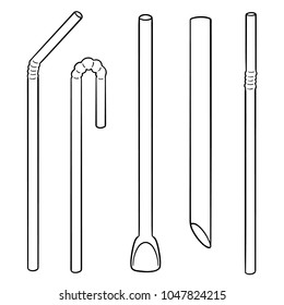 Vector Set Of Straw