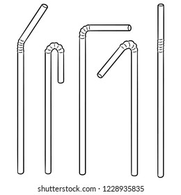 vector set of straw