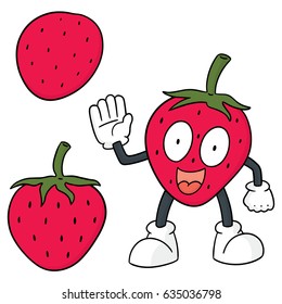 vector set of strawberry