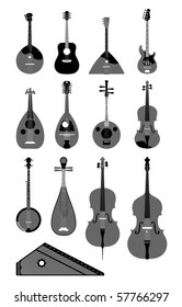 conjunto vectorial de instrumentos de cadena