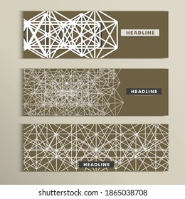 Vector set of stylish modern line textures