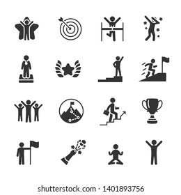 Vector set of success icons.