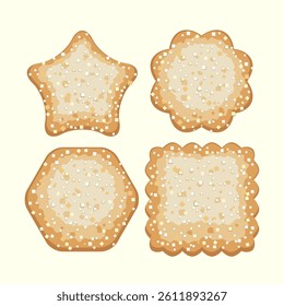 vector set of sugar cookies