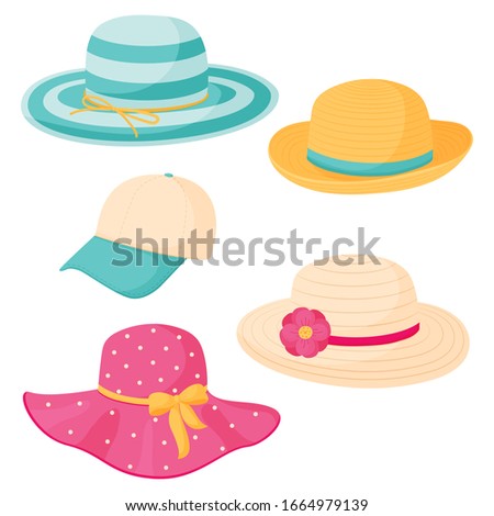Similar – Image, Stock Photo girl with straw hat among lavender fields