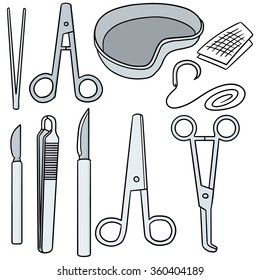 vector set of surgical instrument