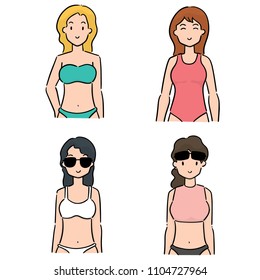 vector set of swimmer