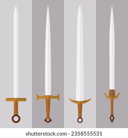 Vector Set of Swords Illustration