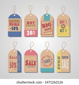Vector set tag sale.Price tag