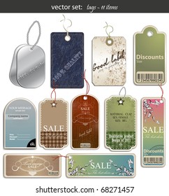 vector set: tags - 11 items