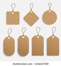 Vector set of tags.