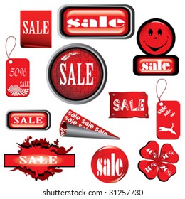 vector set of tags, background vector