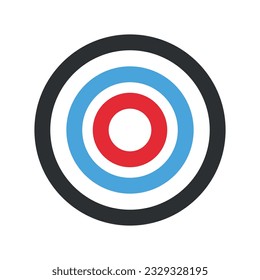 Vector set of target icons. A simple target with an arrow. The darts icon. Getting into the line of the "bullseye" icon.  A collection of goal symbols.