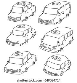 vector set of taxi