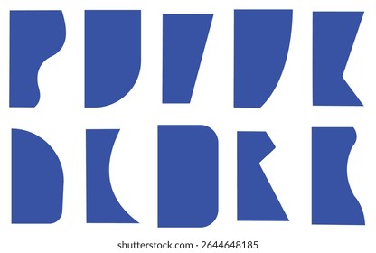 Vector Set of Template Dividers with Drops, Waves and Geometric Shapes.
 Abstract Design Elements for Top and Bottom on Website, App, Banners or Posters.