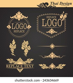 Vector Set: Thai Art Design Elements 