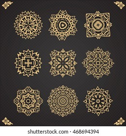 Vector set of thai art design