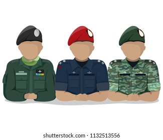 Vector Set Of Thai Government Officer Character Thailand Cave Rescuve, Vector