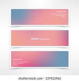 Vector set of three header designs business