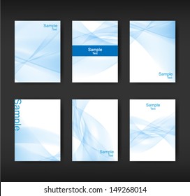 Vector set of three header designs business 