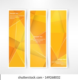 Vector set of three header designs business 