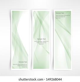 Vector set of three header designs business 