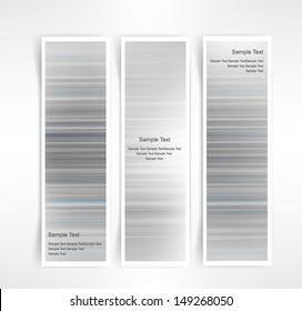Vector set of three header designs business 