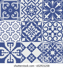 Vector set of tiles background. For wallpaper, backgrounds, decoration for your design, ceramic, page fill and more.