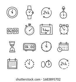 vector set of time icons 