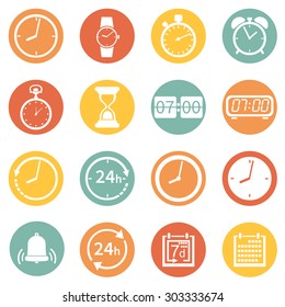 Vector Set of  Time Icons